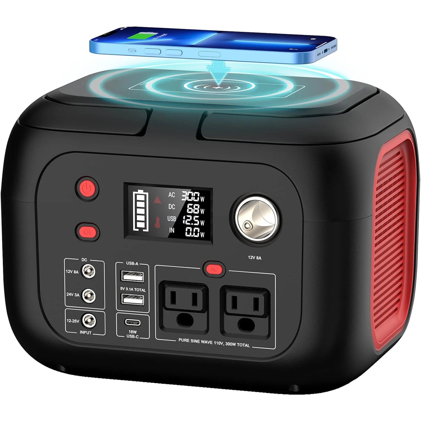 SinKeu Portable Power Station 600W Solar Generator For Camping