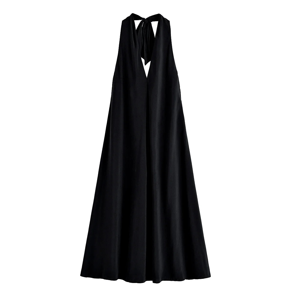 HH Summer Woman Sexy Chic Sling Dresses Women Midi Dress Fashion Sleeveless Backless Pleated Decorate Beach Party Dress