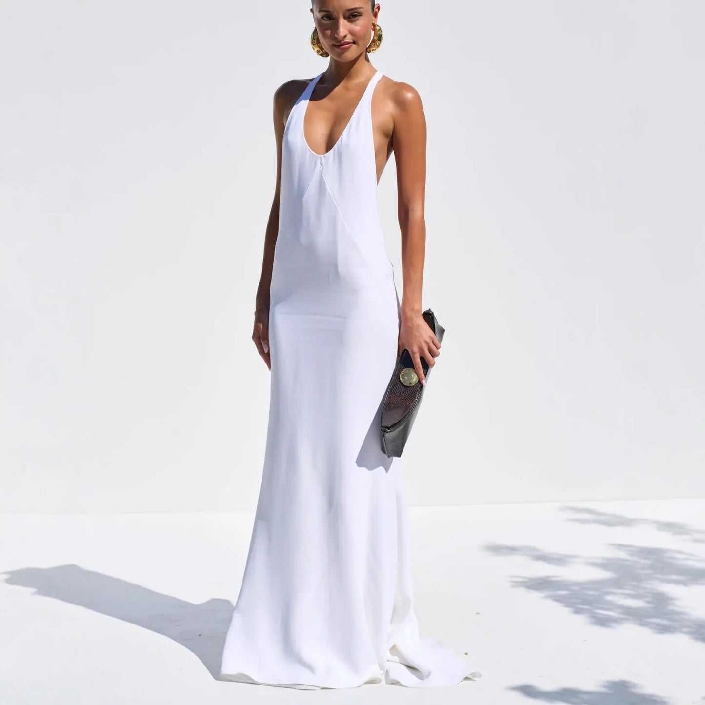 2026 New Elegant White Dress Long Dress Summer Sexy Strap Women's Clothing Beach 2025 Summer Dress Robe Vestido Women Party