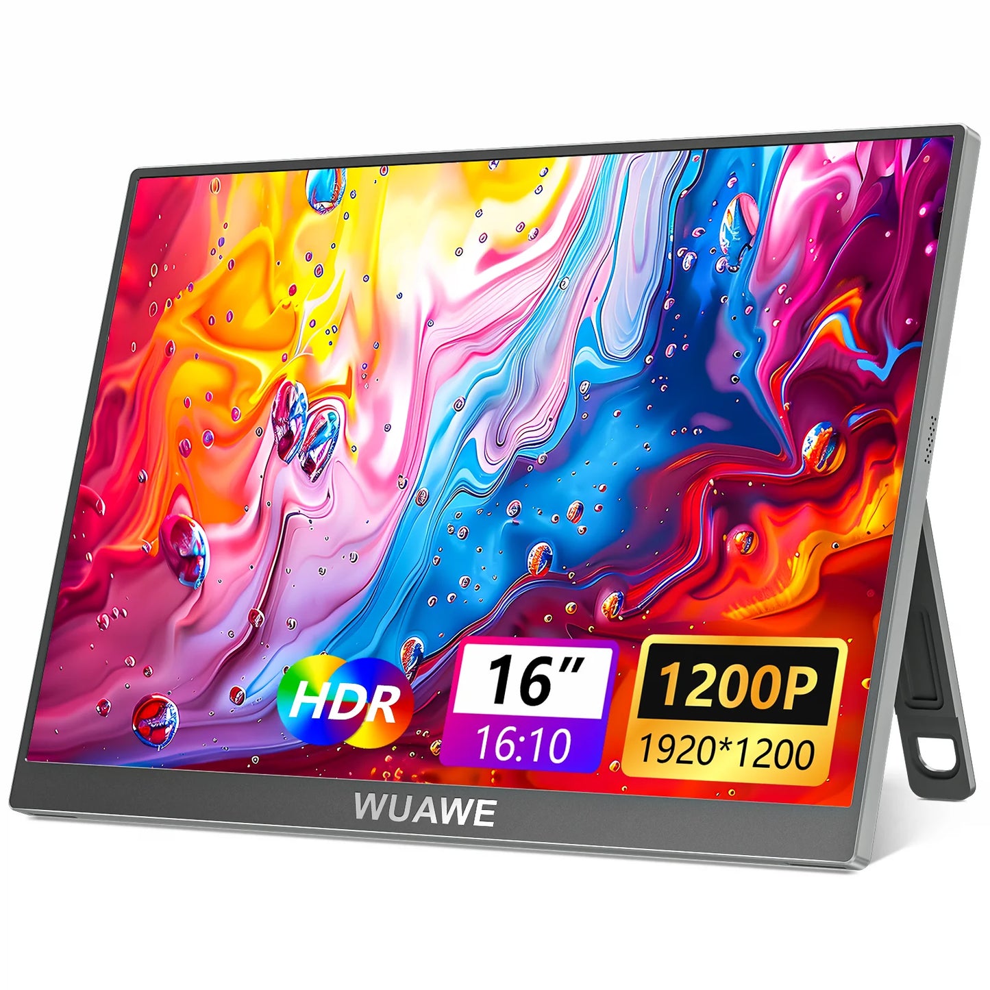 Christmas Gifts 16 inch 60HZ Gaming Portable Monitor for Laptop, 1200P Display LCD FHD External Second Computer Screen for Phone