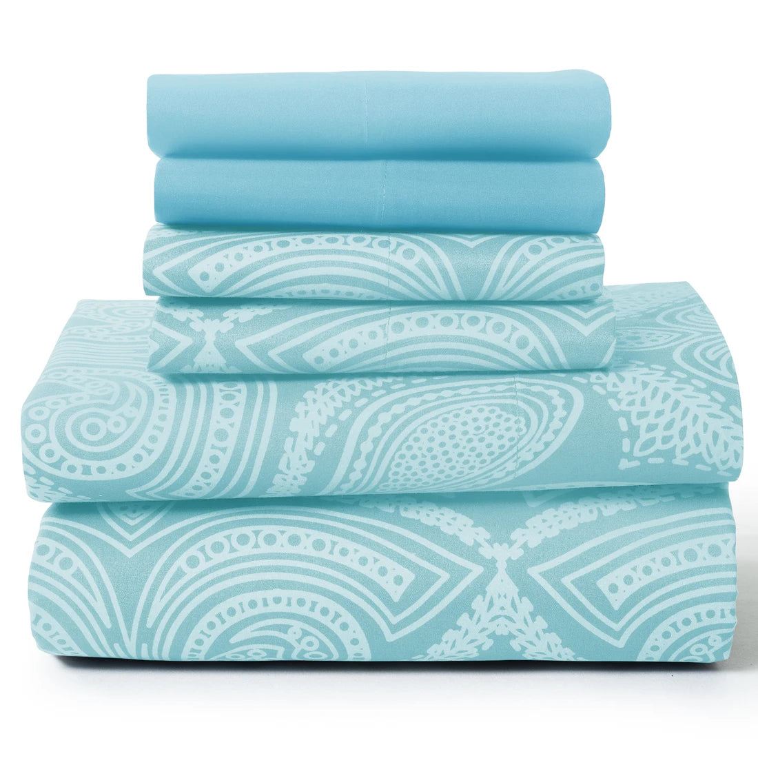 Lux Decor Collection Paisley Microfiber Sheet Set Wrinkle Resistant