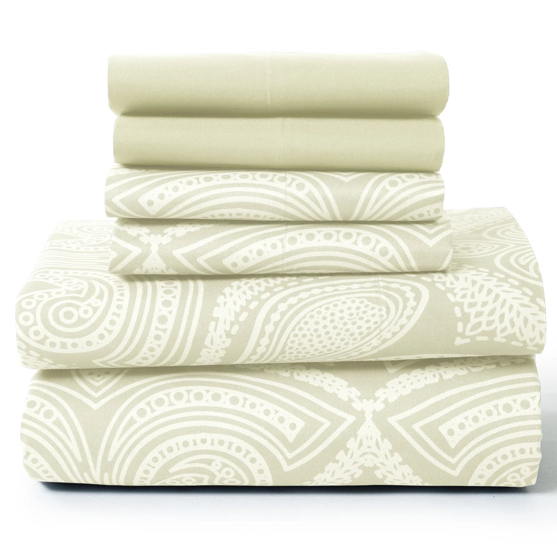 Lux Decor Collection Paisley Microfiber Sheet Set Wrinkle Resistant