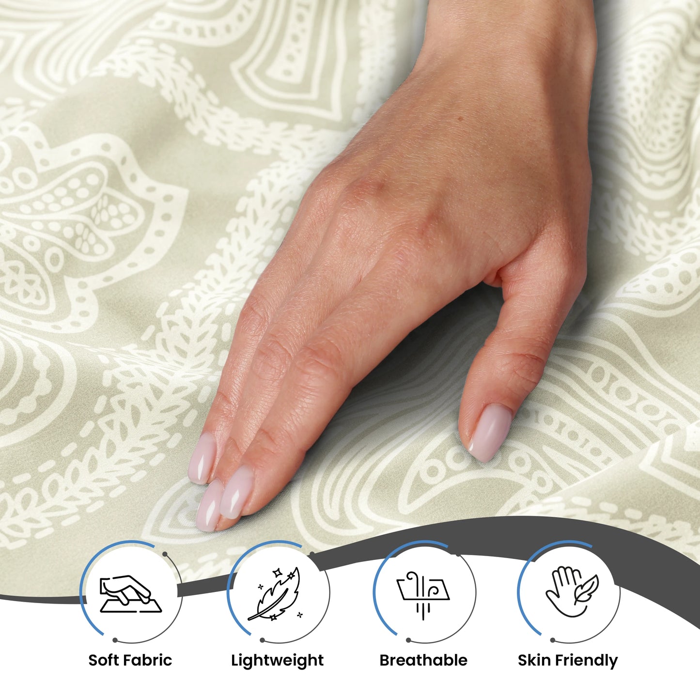 Lux Decor Collection Paisley Microfiber Sheet Set Wrinkle Resistant