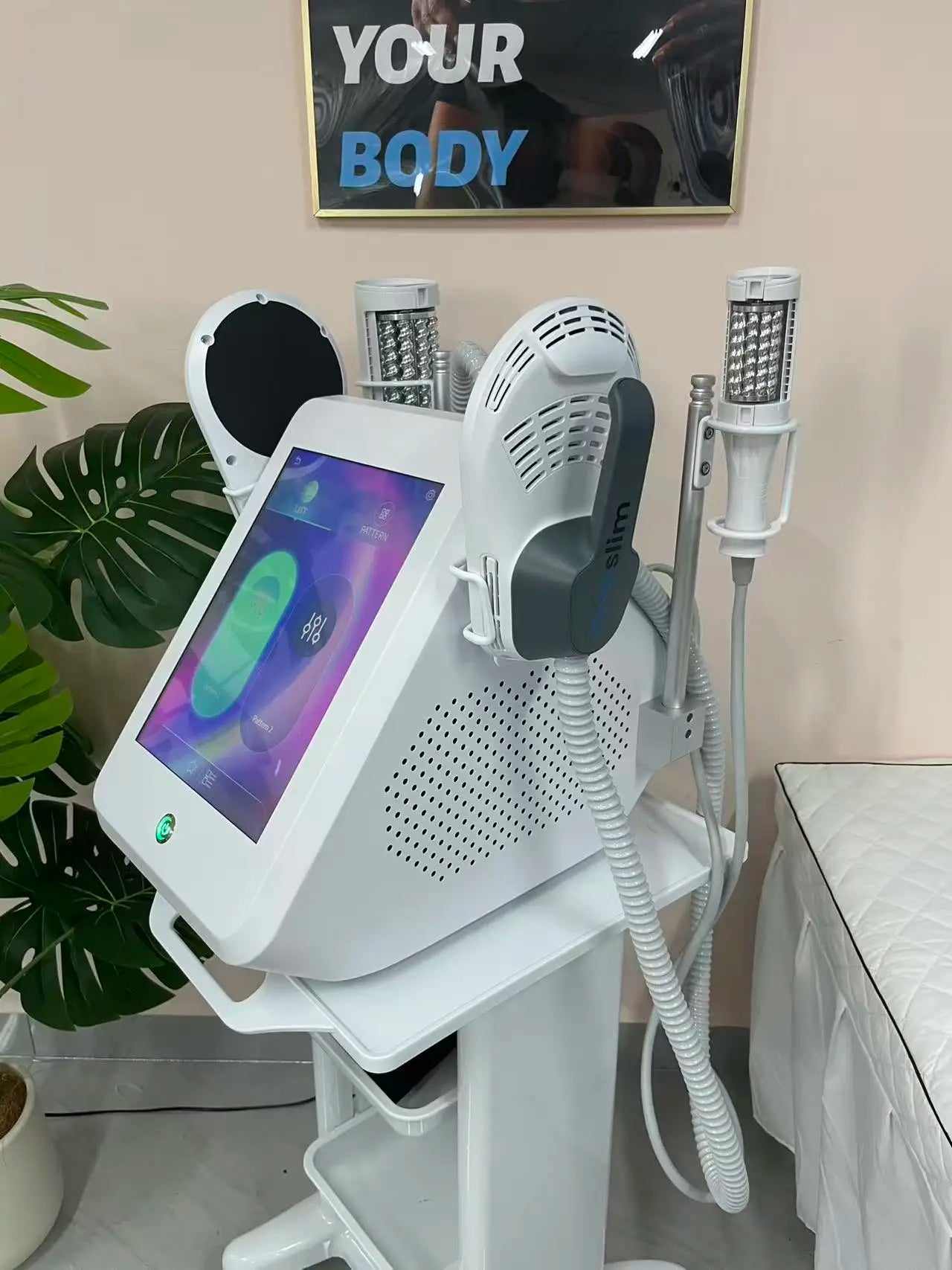 Emszero-slimming massage for cellulite, body facial treatment, 360-degree vibration therapy, ball roller int