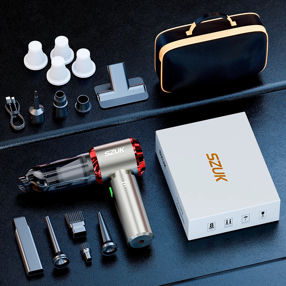 SZUK Mini Car Vacuum Cleaner Wireless Powerful Suction