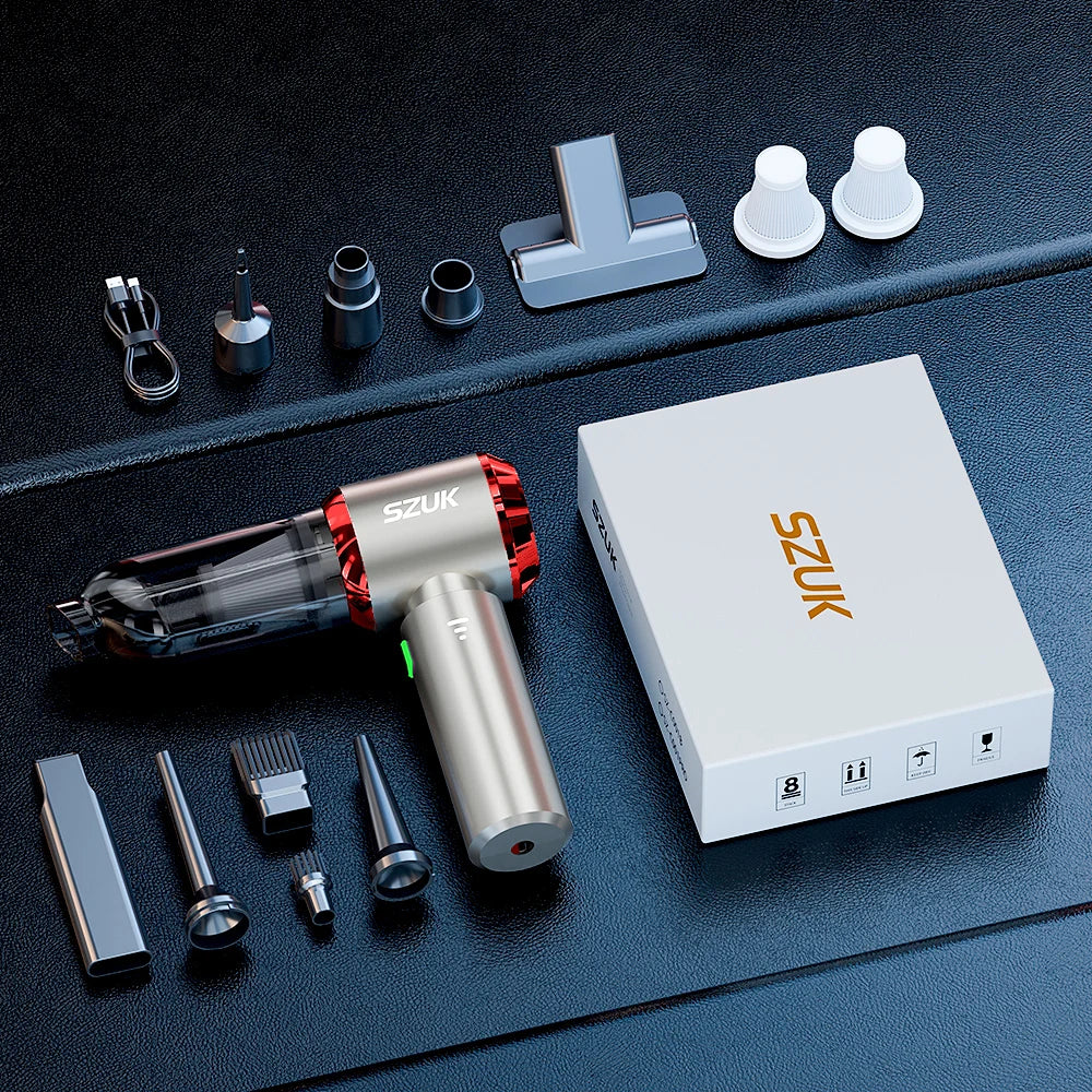 SZUK Mini Car Vacuum Cleaner Wireless Powerful Suction