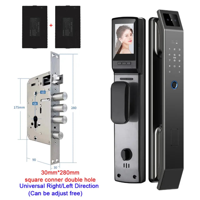 YKESDL 3D Face Recognition Digital Door Lock With Camera Fingerprint