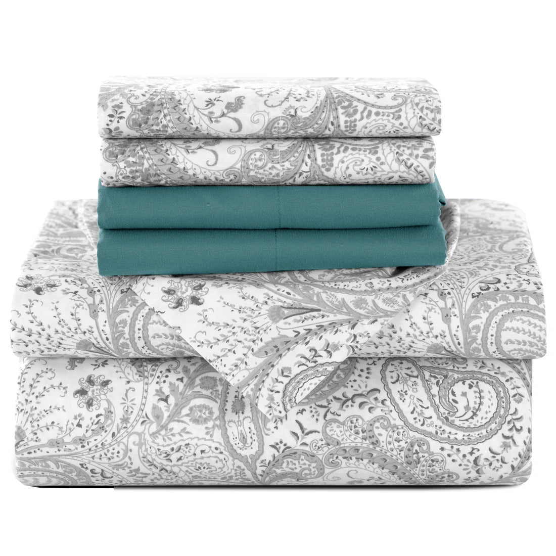 Lux Decor Collection Paisley Microfiber Sheet Set Wrinkle Resistant