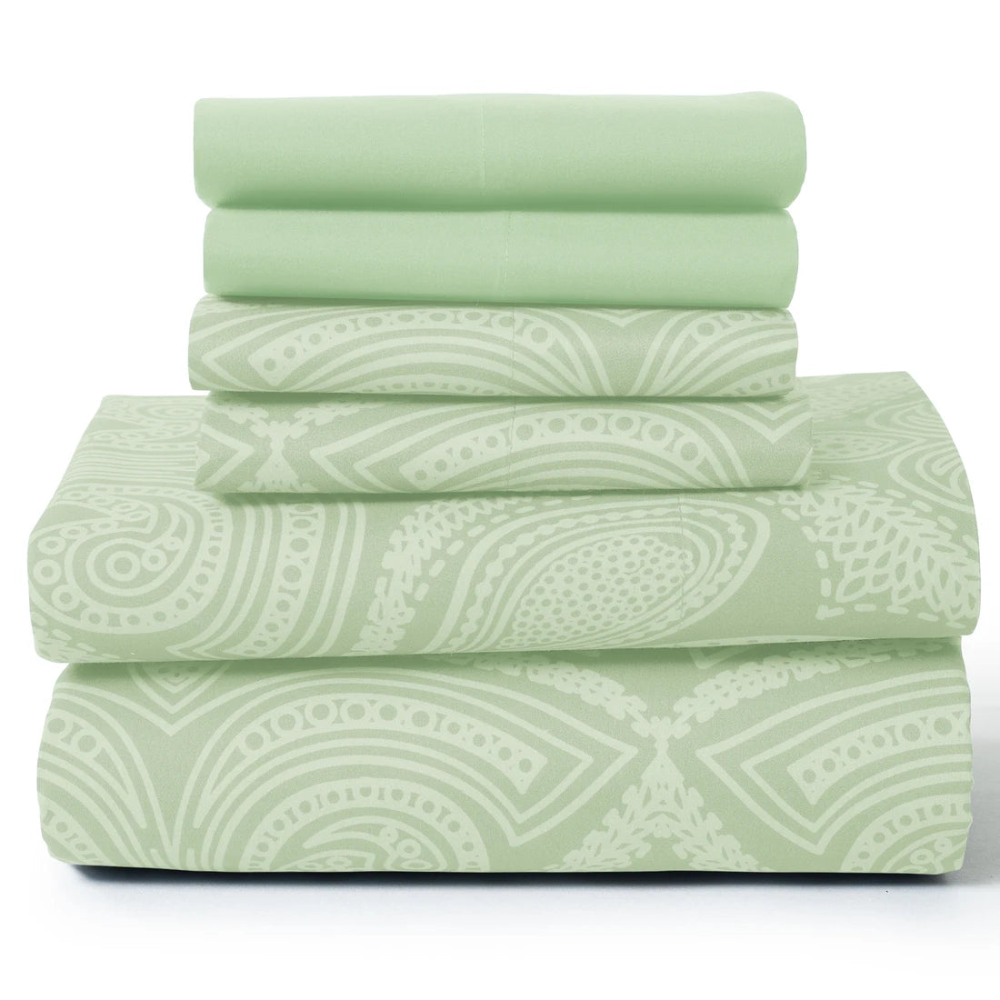 Lux Decor Collection Paisley Microfiber Sheet Set Wrinkle Resistant