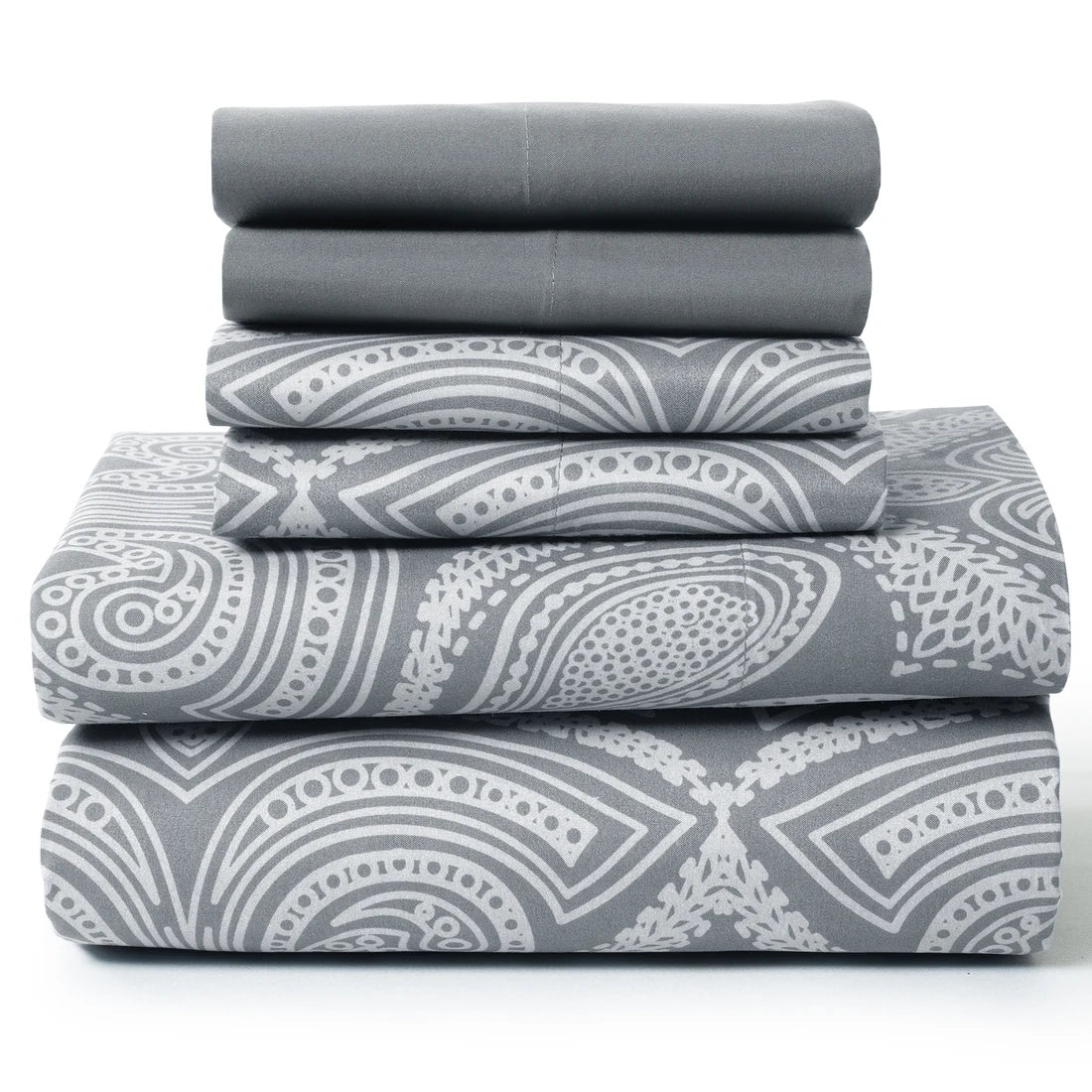 Lux Decor Collection Paisley Microfiber Sheet Set Wrinkle Resistant