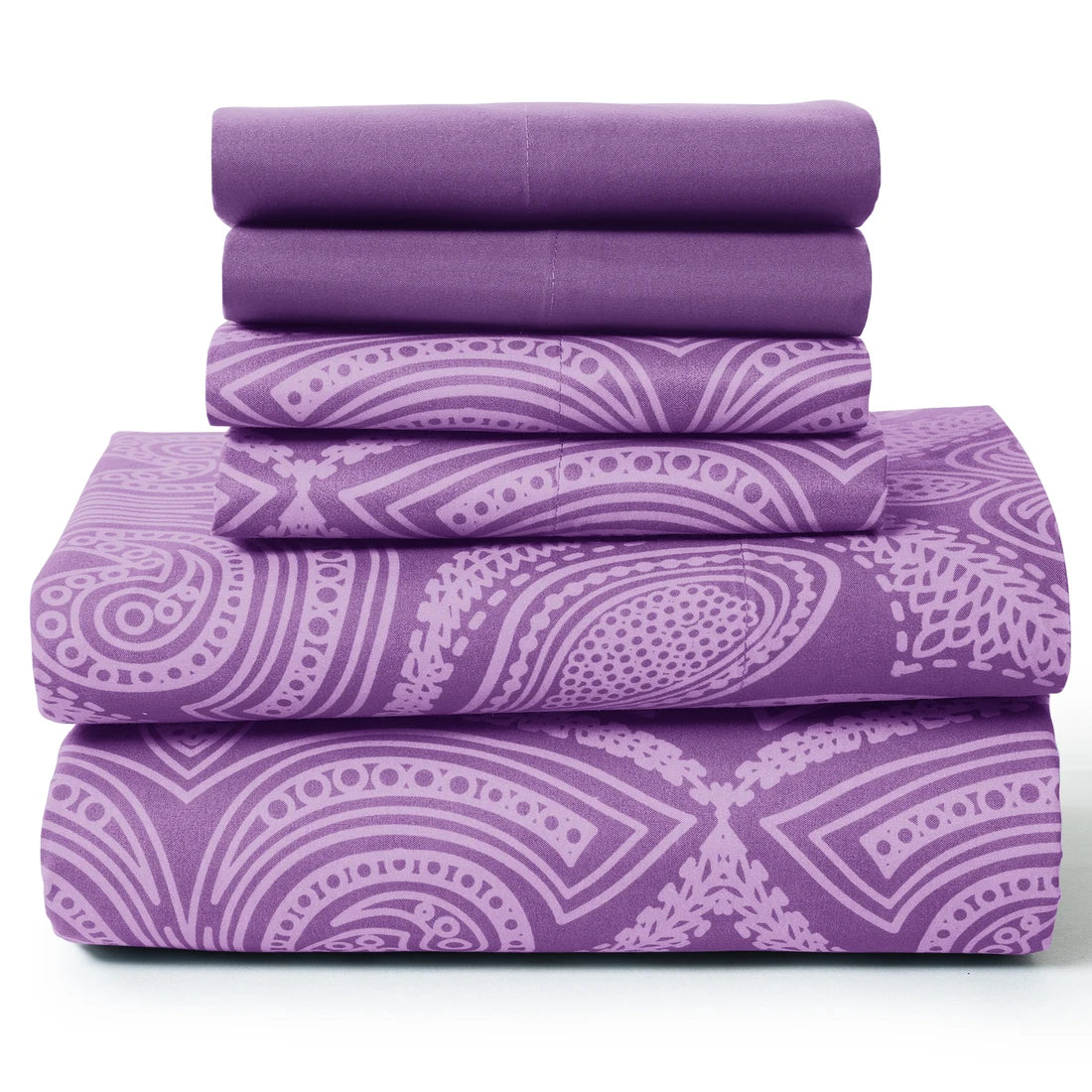 Lux Decor Collection Paisley Microfiber Sheet Set Wrinkle Resistant