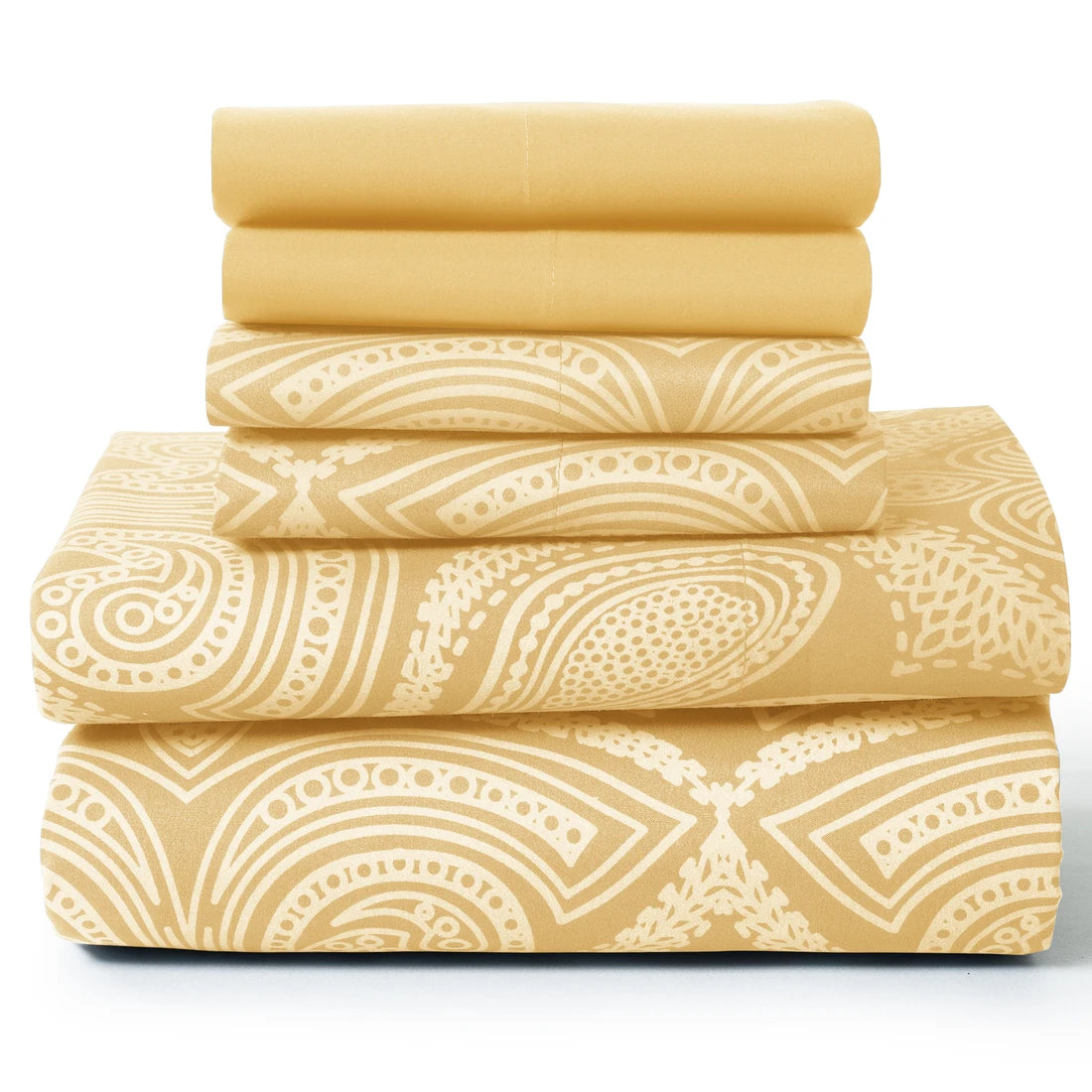 Lux Decor Collection Paisley Microfiber Sheet Set Wrinkle Resistant