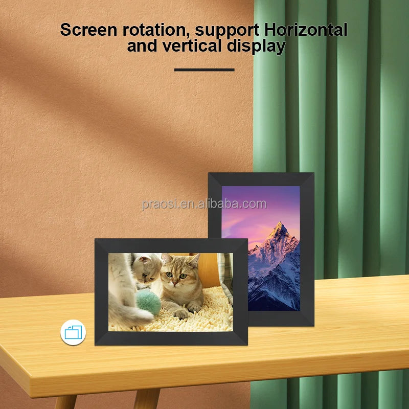 New Arrival 7 8 10.1 Inch WiFi Cloud Digital Photo Album Frame Battery Powered Frameo Uhale App Acrylic Material Video Playback
