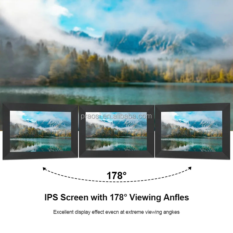 New Arrival 7 8 10.1 Inch WiFi Cloud Digital Photo Album Frame Battery Powered Frameo Uhale App Acrylic Material Video Playback