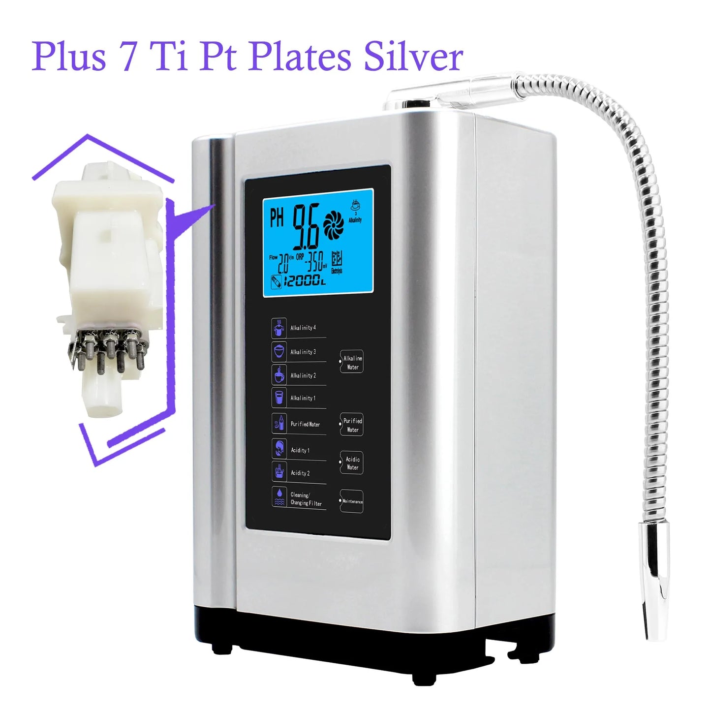 Alkadrops Alkaline Water Ionizer Hydrogen Generator Purifier Direct Drink