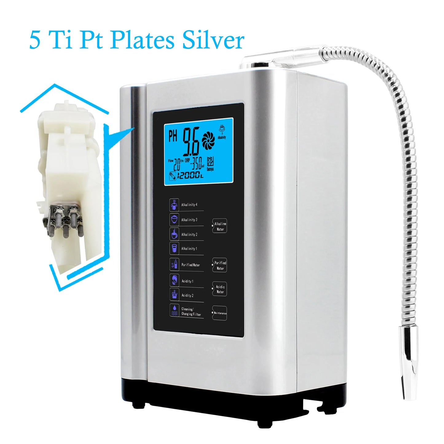 Alkadrops Alkaline Water Ionizer Hydrogen Generator Purifier Direct Drink