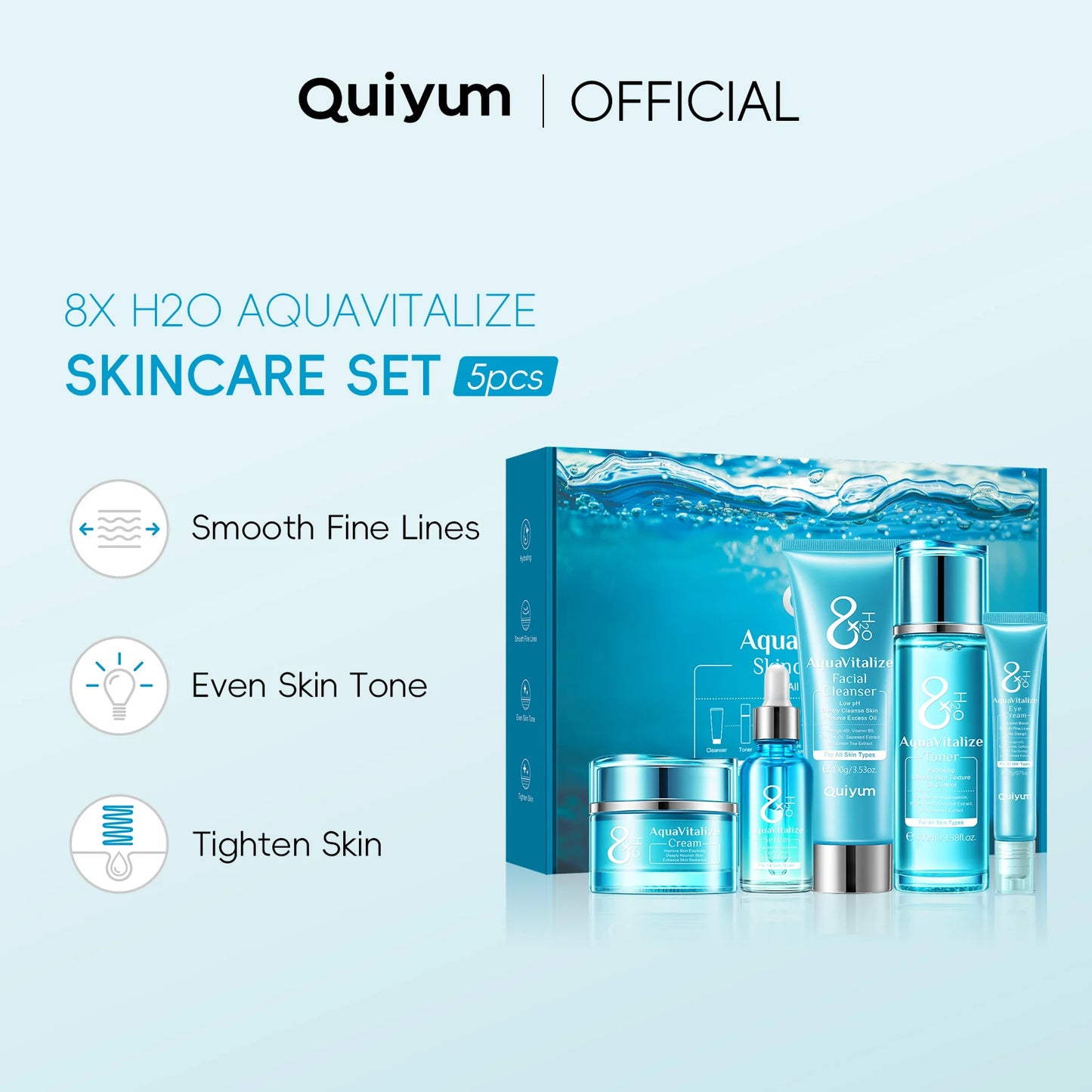 LAIKOU AquaVitalize Deep Hydration Skincare Set For All Skin Types