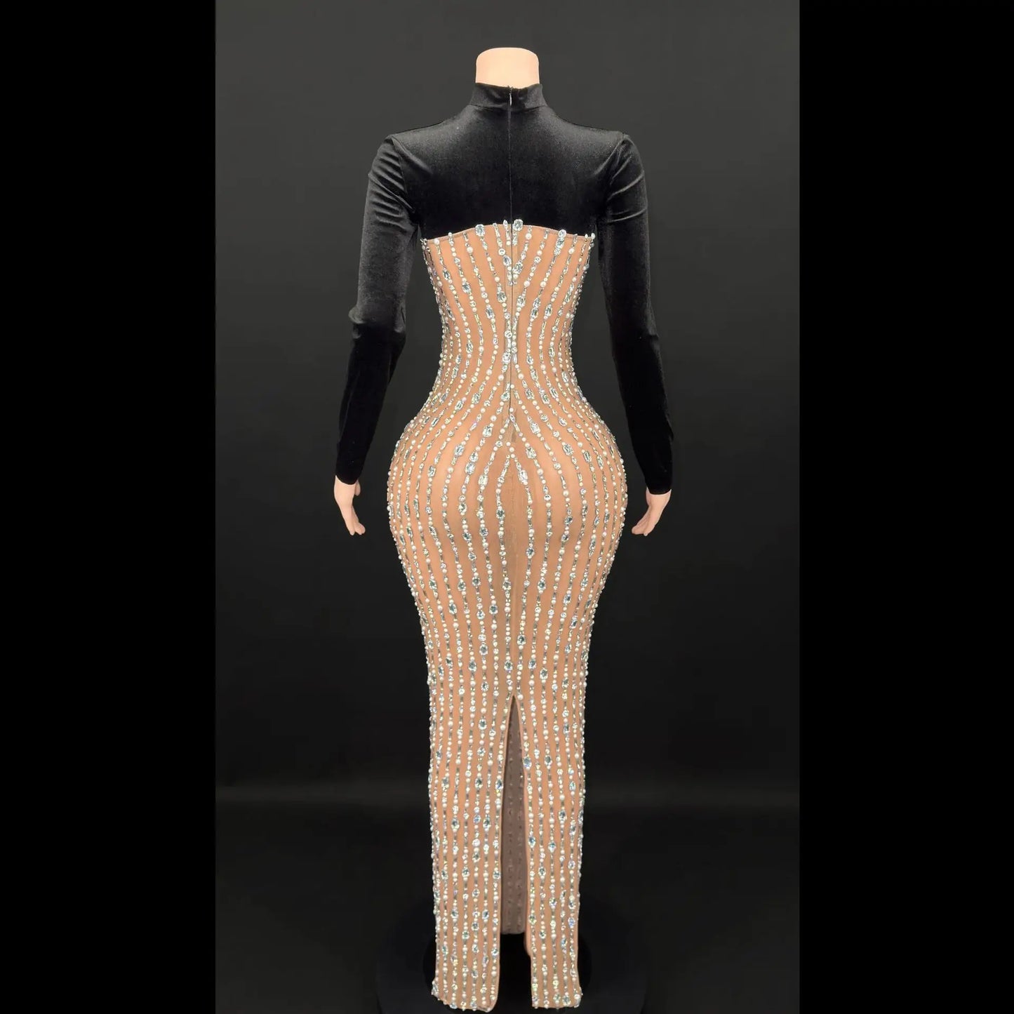2026 Summer High-Neck Fitted Slim Long Dress Women