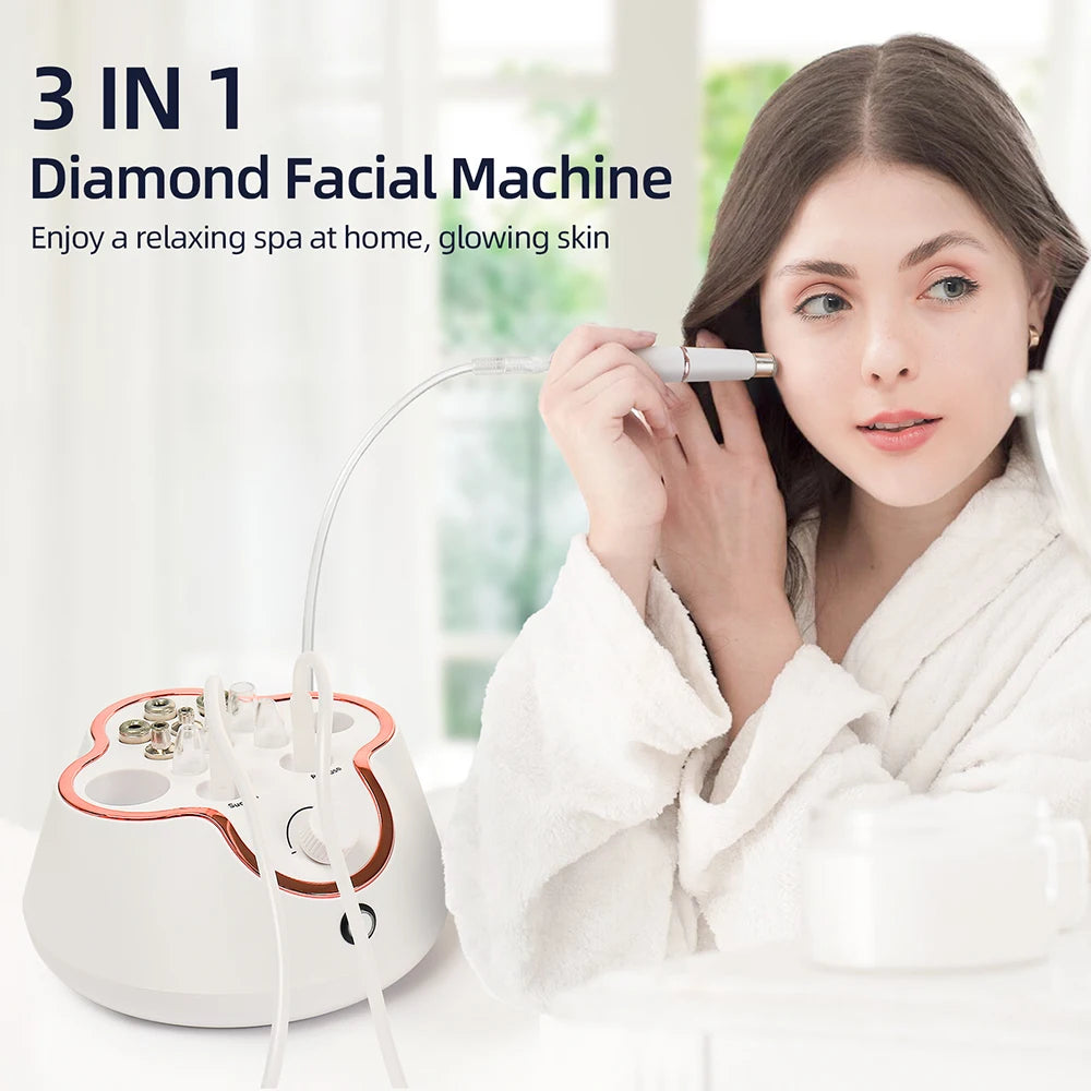 Foreverlily 3 In 1 Diamond Microdermabrasion Machine Water Spray
