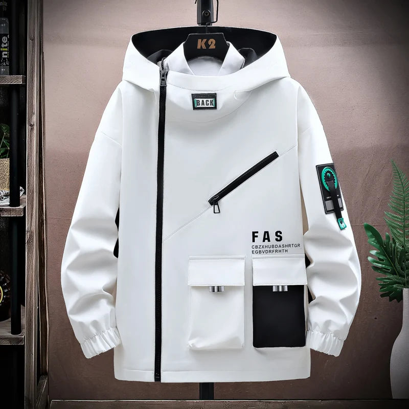 Men's Pilot Hooded Zipper Jacket Baseball Uniform Velvet Coat