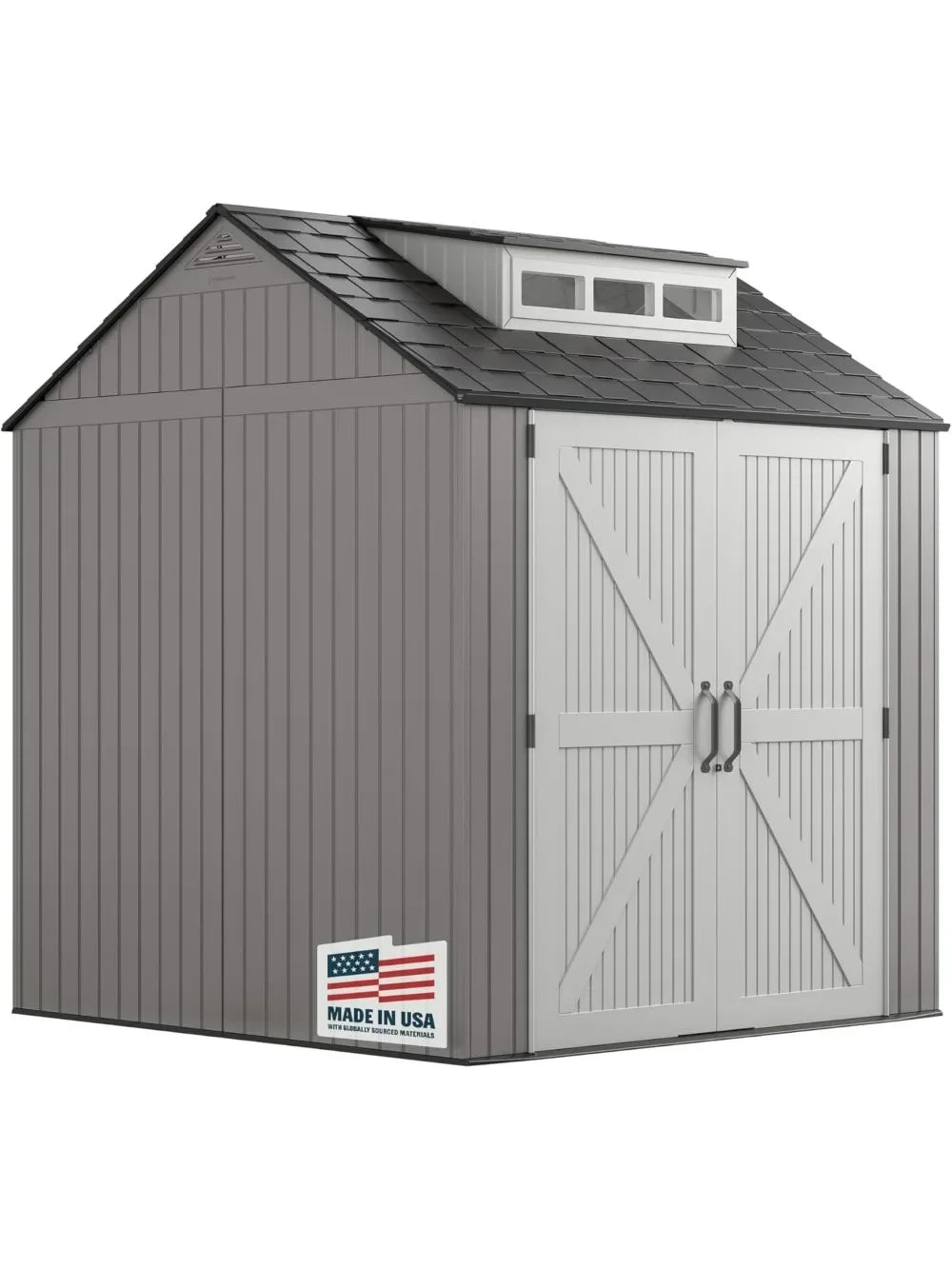 Weatherproof Resin Storage Shed With Floor For Outdoor Use