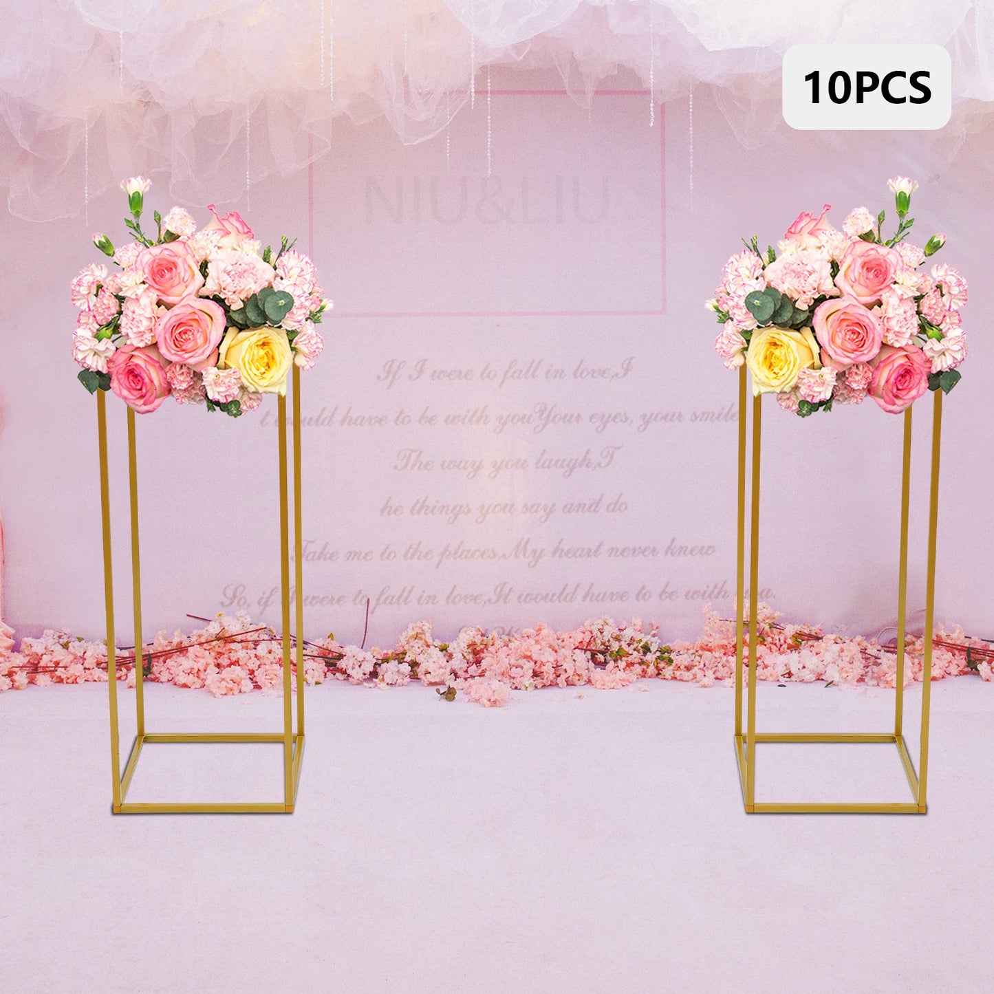 Metal Flower Rack Set For Weddings And Home Decoration