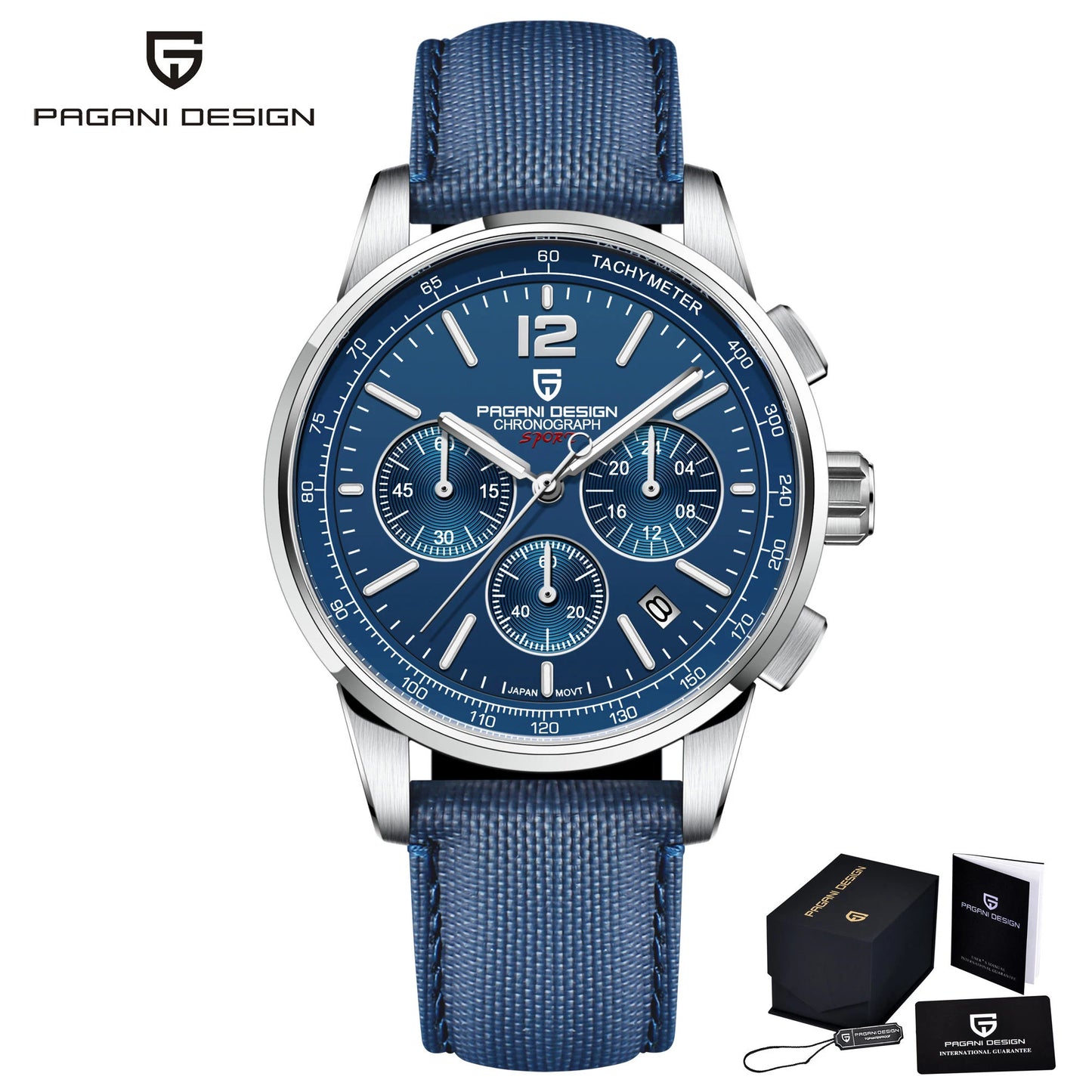 Pagani Design VK63 Quartz Mens Watch Water Resistant 10 Bar