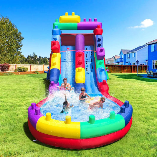 Inflatable Water Slide For Kids Durable Outdoor Play Easy Setup