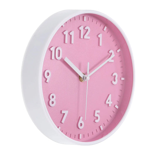 UXCELL Wall Clock Quartz Battery Operated Silent Non Ticking Round Office