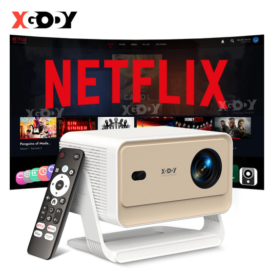 XGODY N6 Pro Projector Netflix 4K Android TV Home Theater