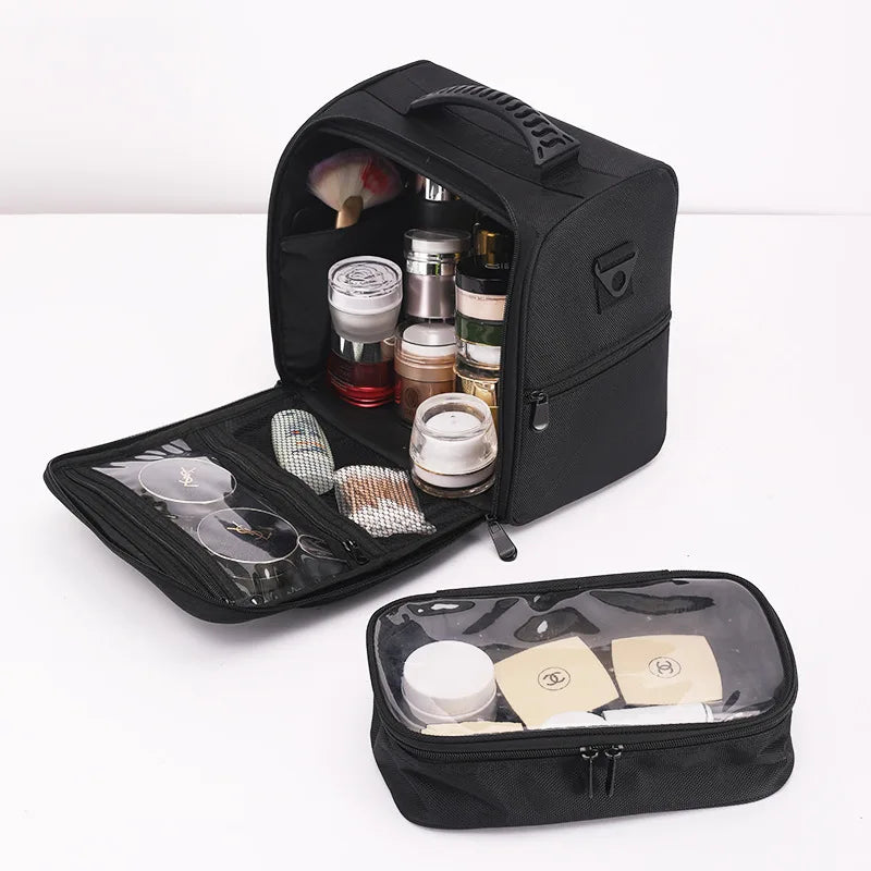 Women Makeup Bag Set Waterproof Professional Cosmetics Storage Case