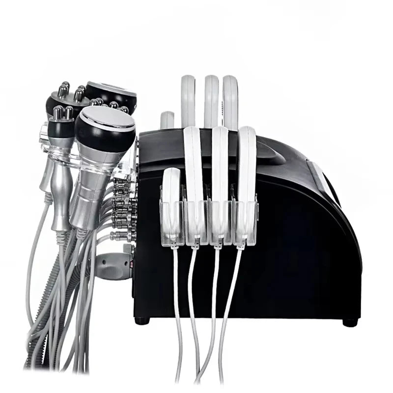 6-in-1 Ultrasonic Cavitation Weight Loss Machine with RF Lipo Laser Pads 40KHz Body Slimming Vacuum System for Fitness
