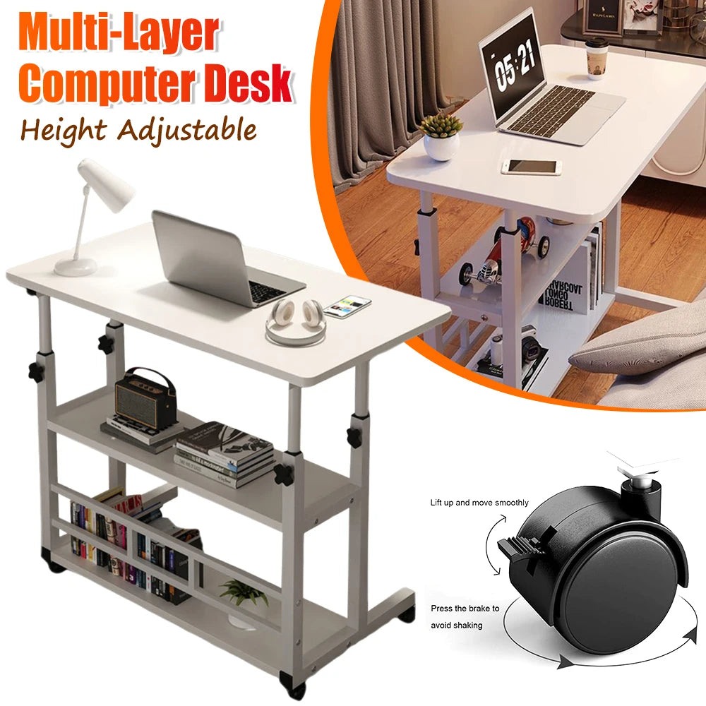 APWIKOGER Multi Layer Standing Desk Height Adjustable Wooden Workstation