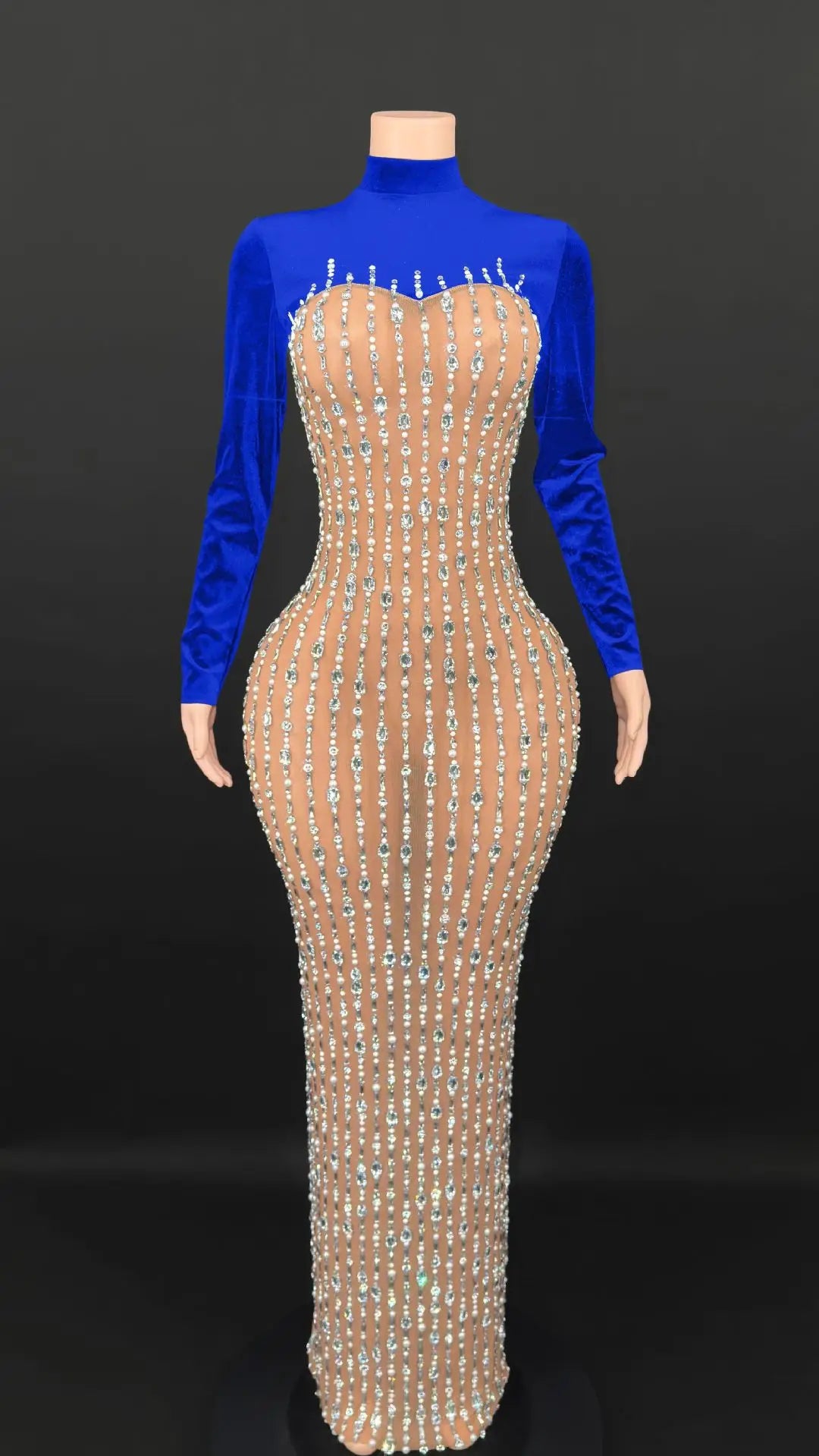 2026 Summer High-Neck Fitted Slim Long Dress Women
