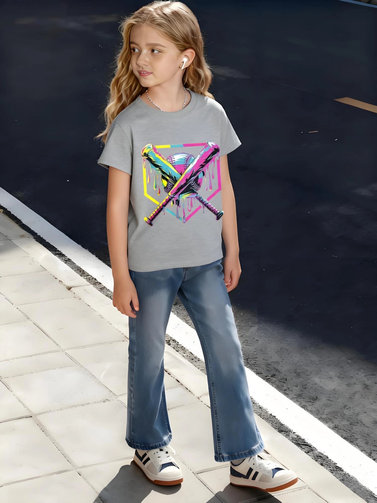Zcaynger Kids Cotton T Shirt Baseball Theme Sports Outfit