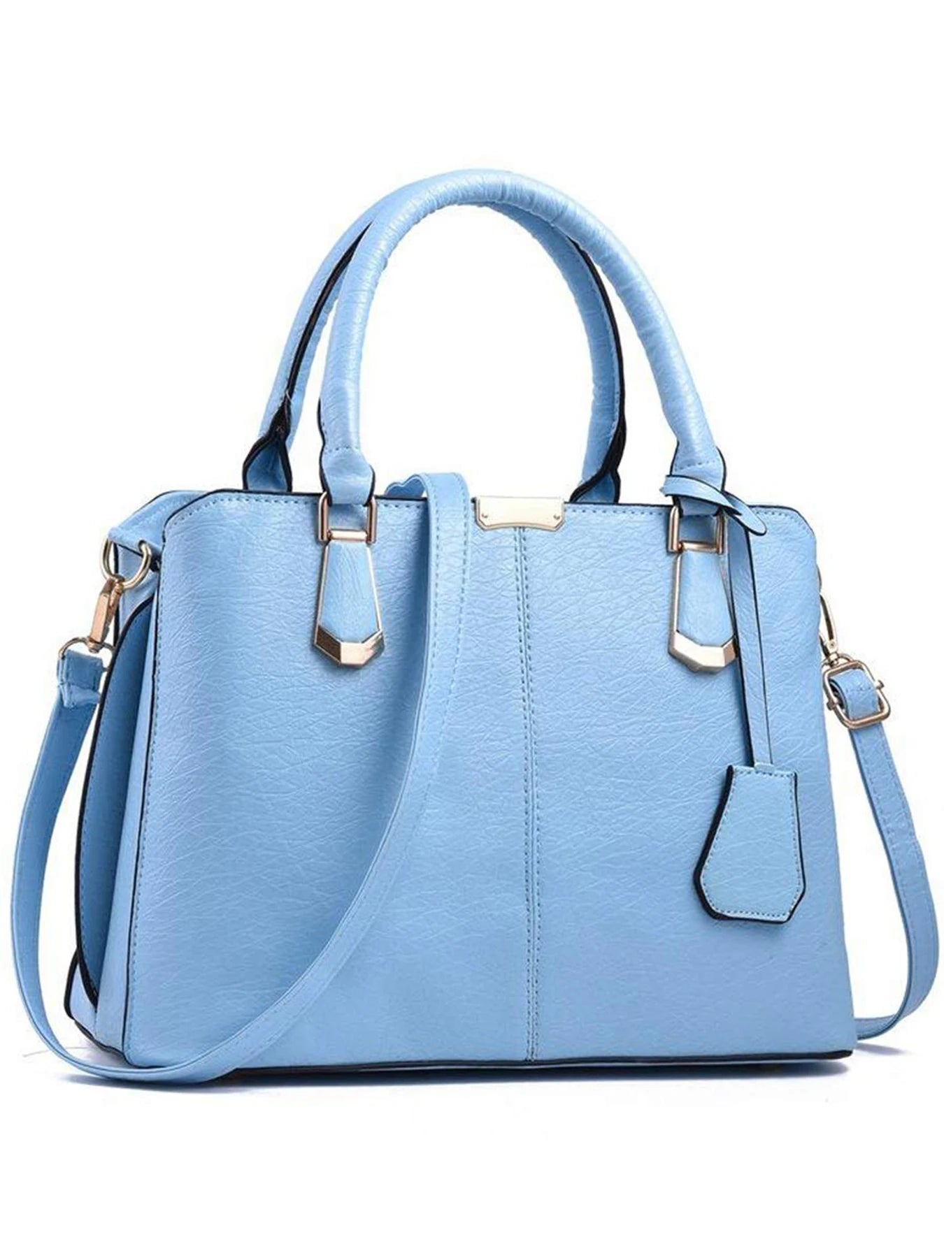 Women's PU Leather Handbag Satchel Shoulder Bag With Adjustable Handle