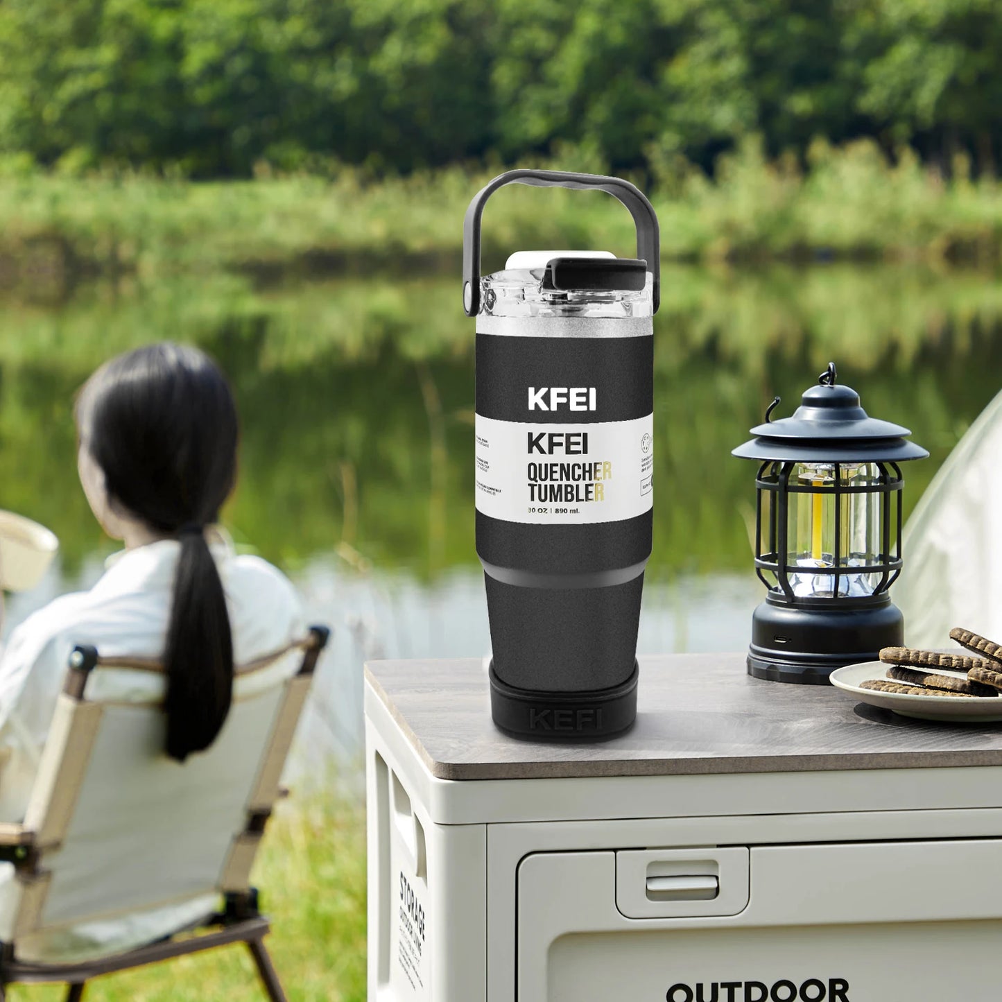 Double Wall Stainless Tumbler With Lid And Straw Vacuum Insulated
