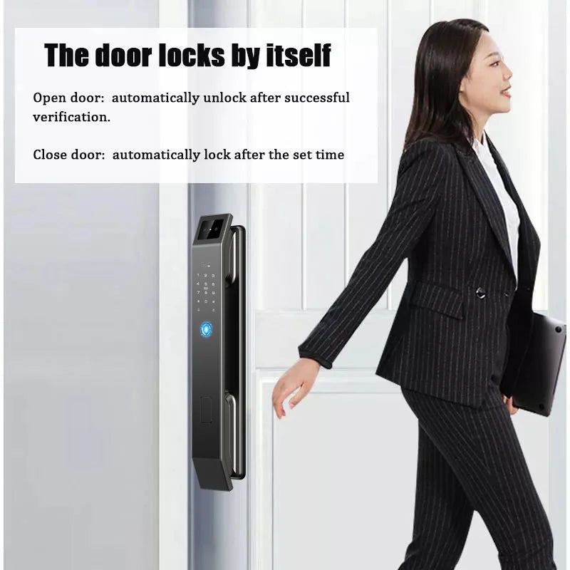 YKESDL 3D Face Recognition Digital Door Lock With Camera Fingerprint