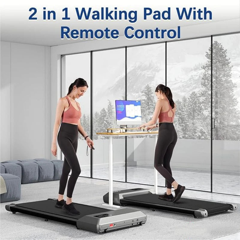 Home 2.5HP Treadmill With Bluetooth 300lbs Capacity 2in1 Walking Running
