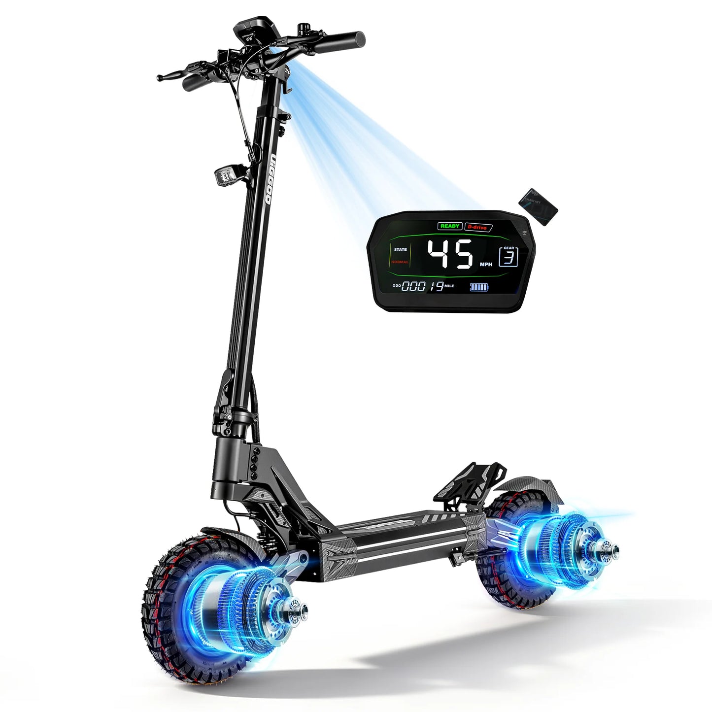 EOEOTWO Dual 4000W Electric Scooter for Adults 45 MPH