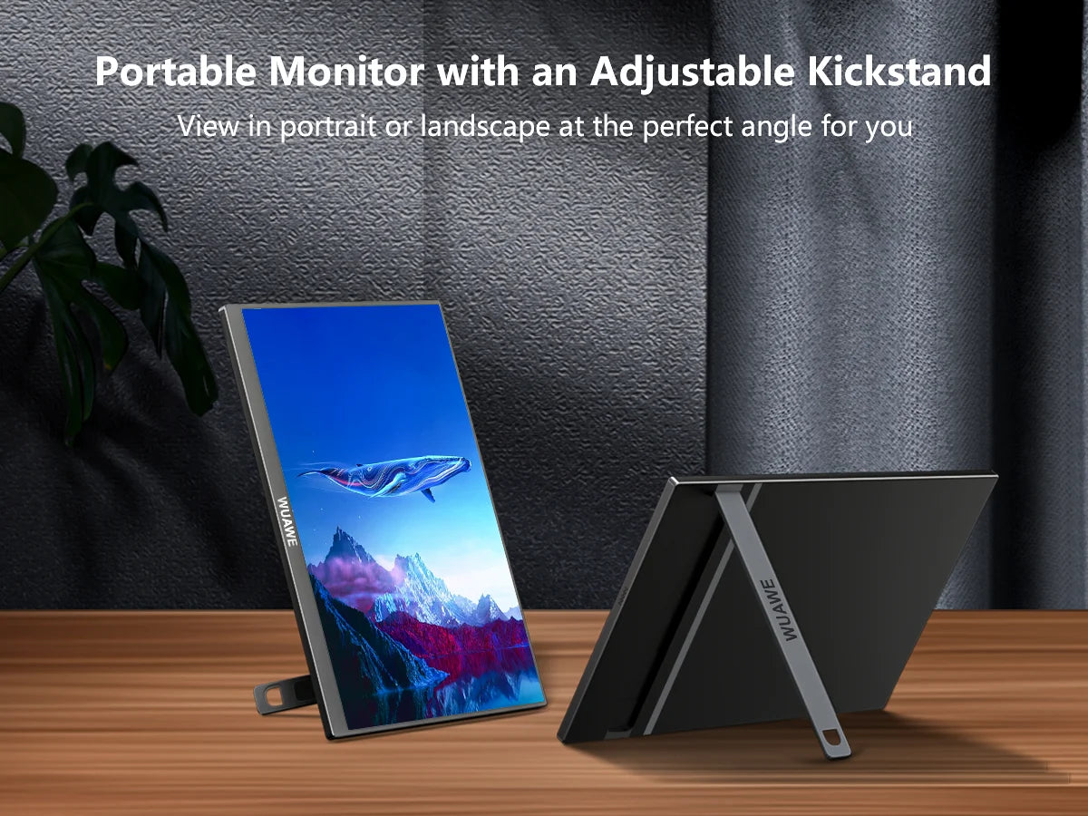 Christmas Gifts 16 inch 60HZ Gaming Portable Monitor for Laptop, 1200P Display LCD FHD External Second Computer Screen for Phone