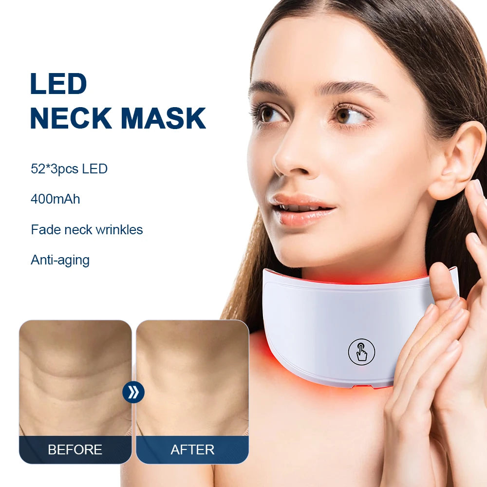 Foreverlily Neck LED Mask Photon Anti Wrinkle Skin Care