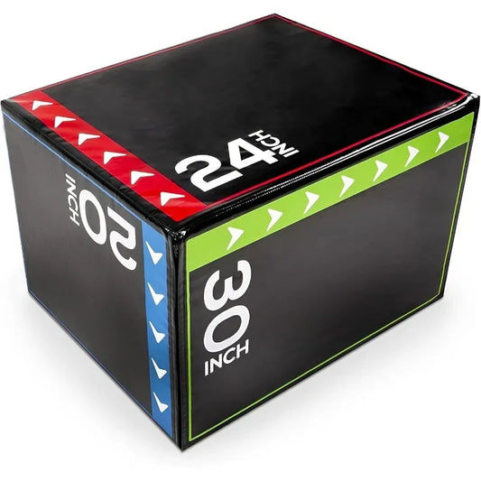 BalanceFrom 3-in-1 Foam Plyometric Jump Box for Home Gym with Multiple Height Options – Versatile Plyo with Non-Slip Surface