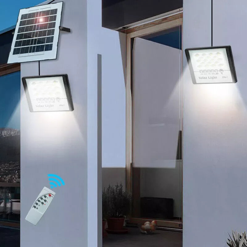 300W LED Solar Outdoor Flood Lamp Dusk to Dawn IP65