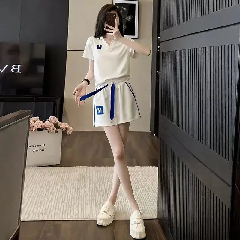 Summer Fashion 2025 New Woman Shorts Sleeve Features Matching Clothing Trend Casual Short Sets for Women 2 Pieces Novelty In Kit