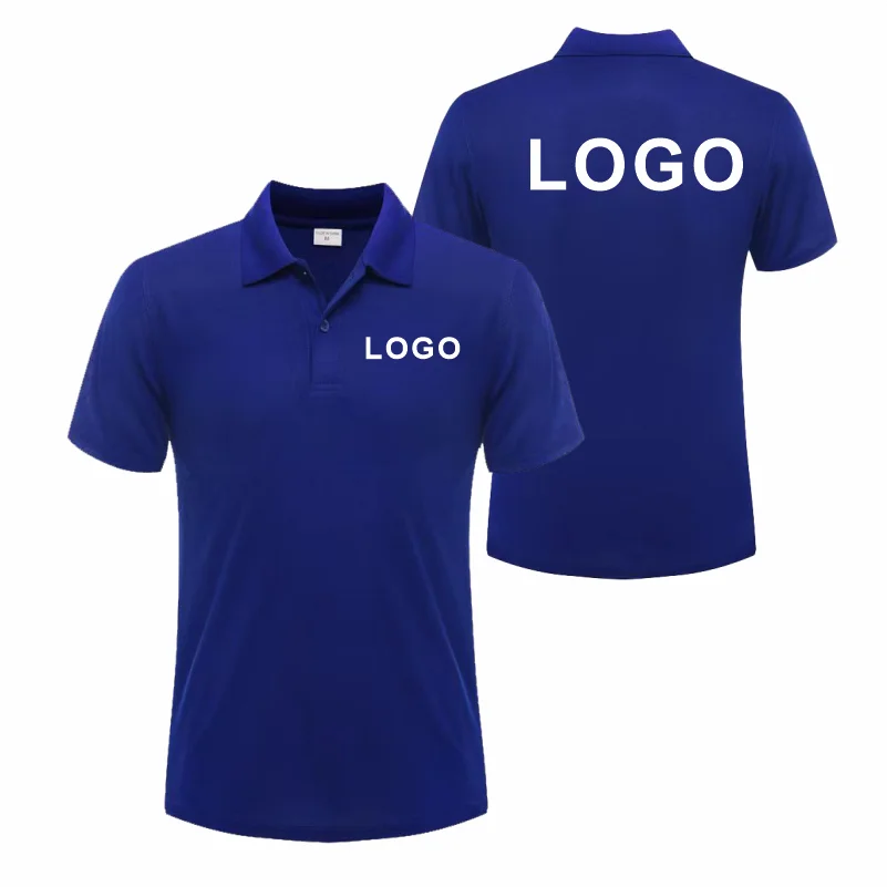 Custom Logo Breathable Polo Shirt With Embroidery For Work Uniform