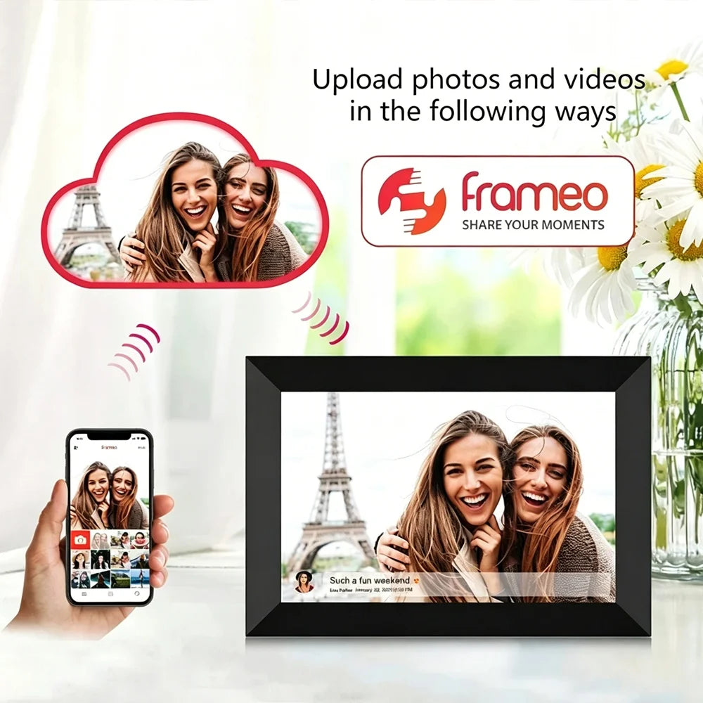 10.1 & 15.6 Inch Smart WiFi Digital Photo Frame HD Touch Screen 32GB