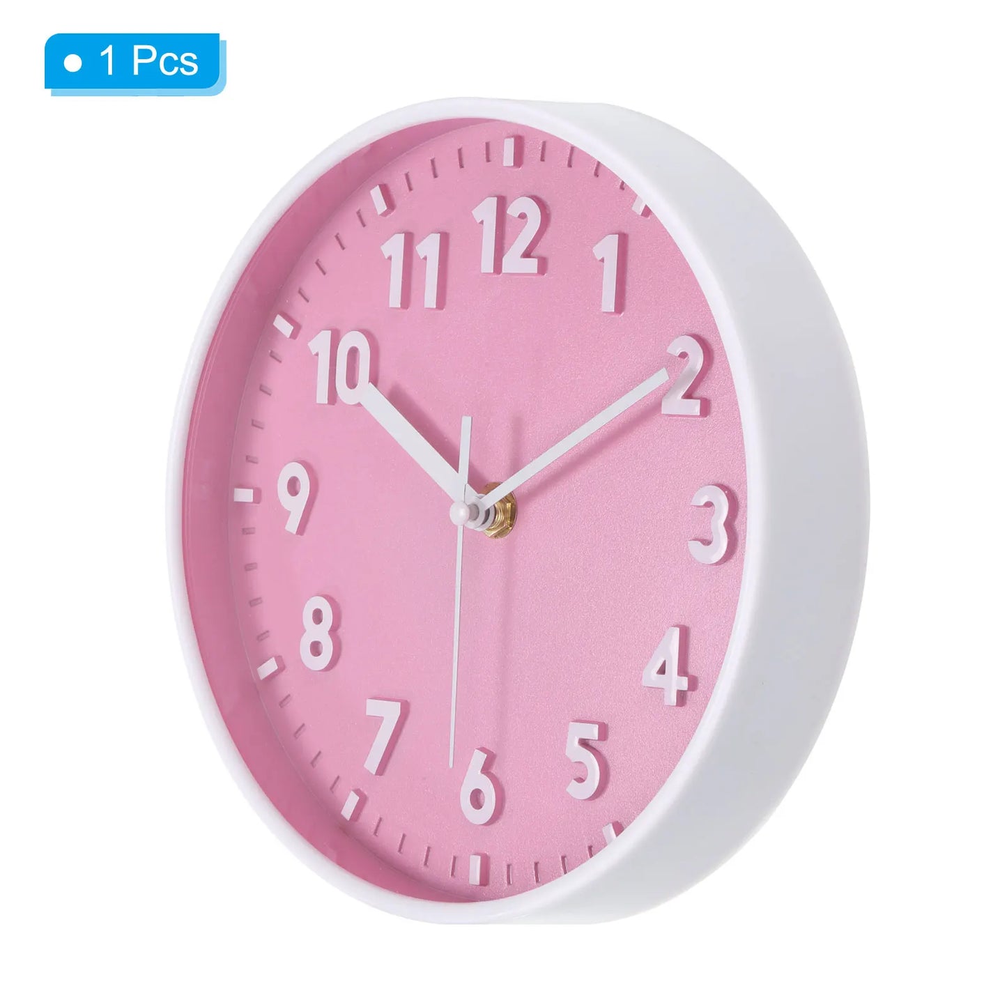 UXCELL Wall Clock Quartz Battery Operated Silent Non Ticking Round Office