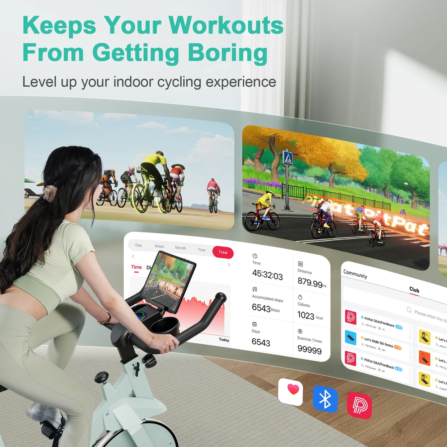 Superun Exercise Bike 32 Level Magnetic Resistance Home Workout