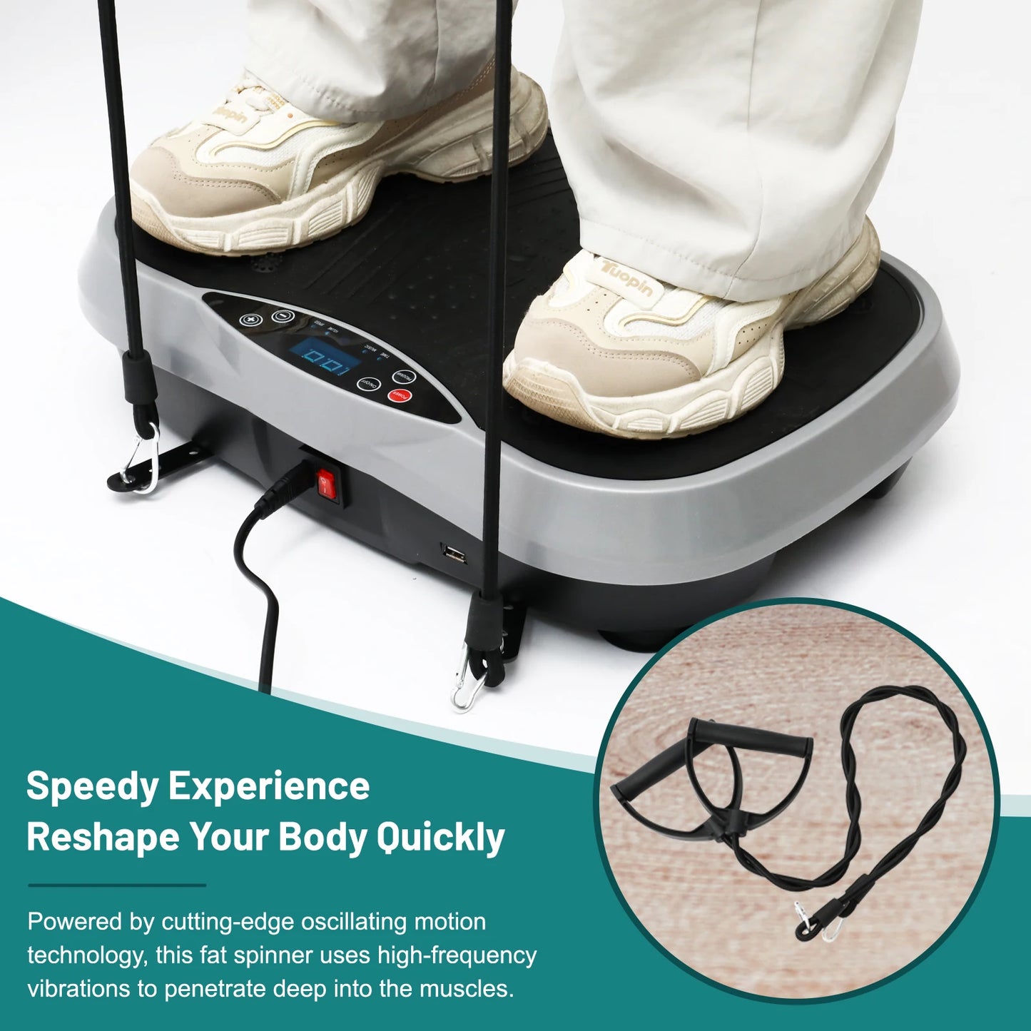 Vibration Plate Exercise Machine Fat Burning Home Fitness Fat Slinger